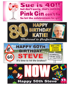 Adult Birthday Banners