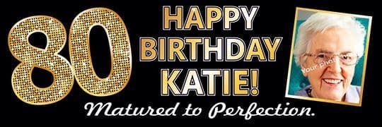 80th Birthday banner