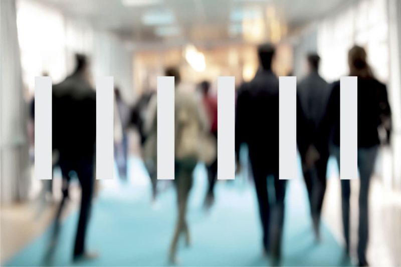 Bars glass safety sticker