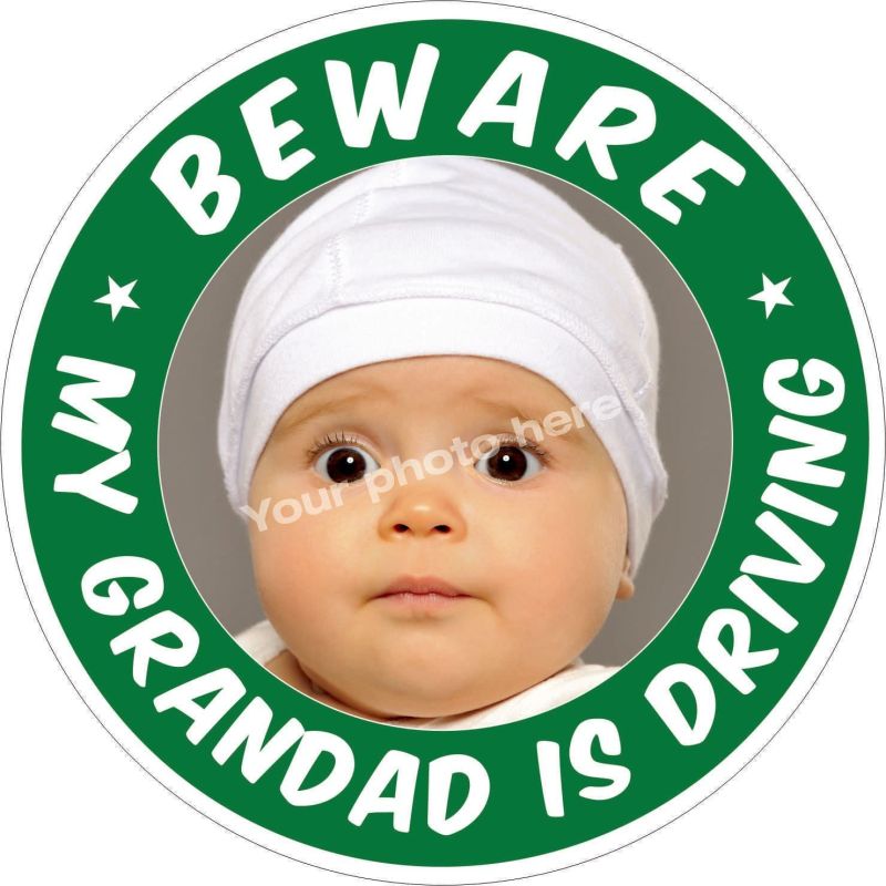 Beware My Grandad is Driving sticker
