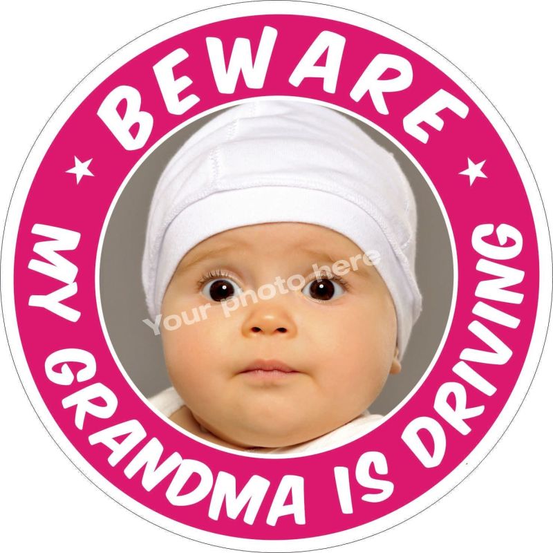 Beware My Grandma is Driving sticker