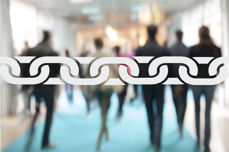 Chain glass safety sticker