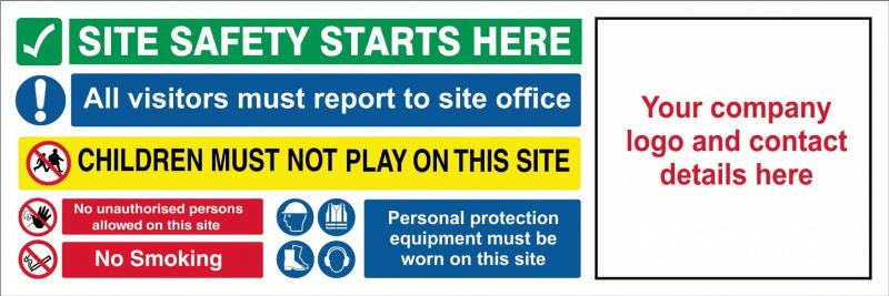 Contrator / Site Safety Banner