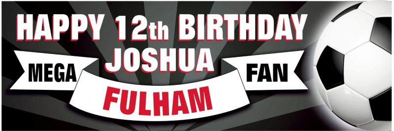 Fulham Birthday banner
