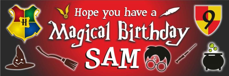 Harry Potter Birthday banner