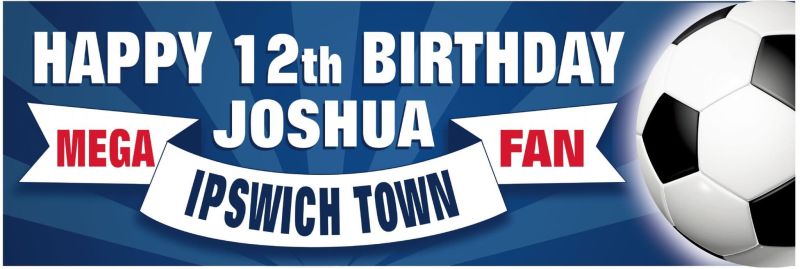 Ipswich Town Birthday banner