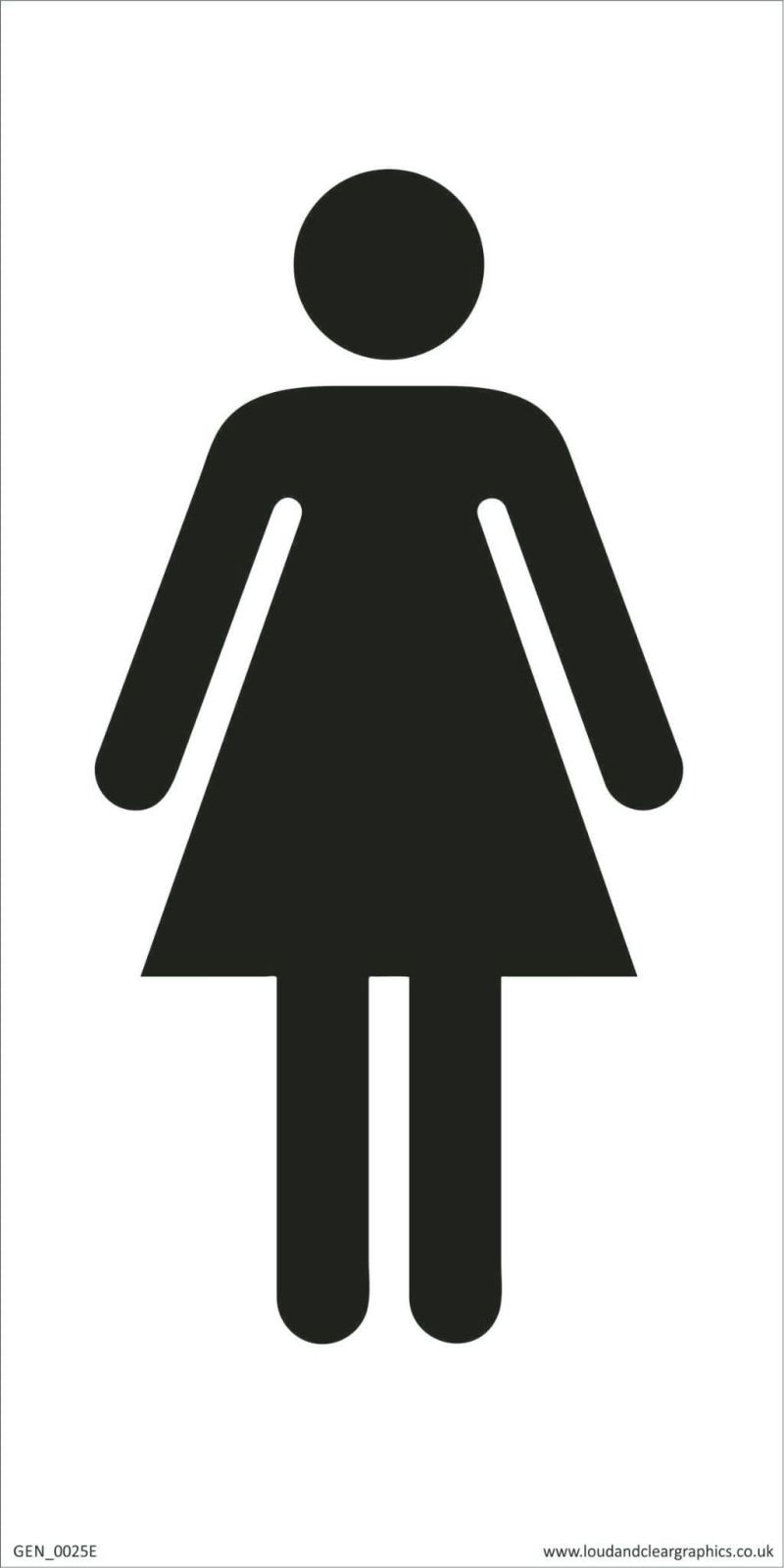 ladies toilets sign