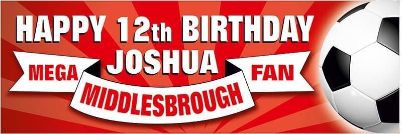 Middlesbrough Birthday banner