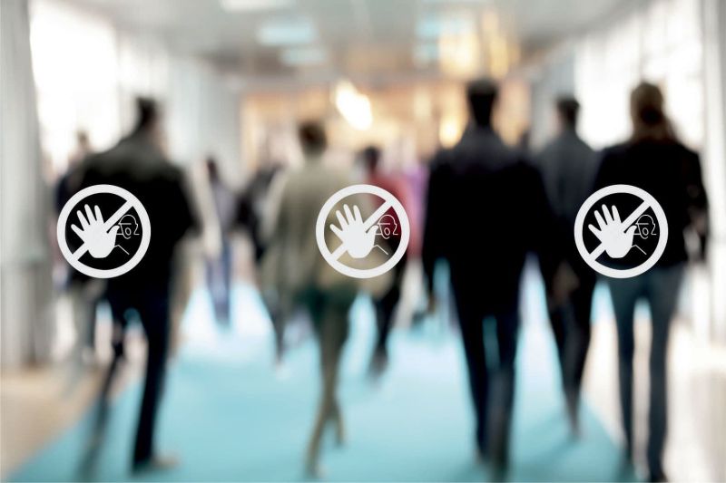 No Unauthorised Entry glass safety sticker