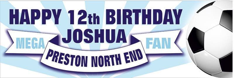 Preston North End Birthday banner