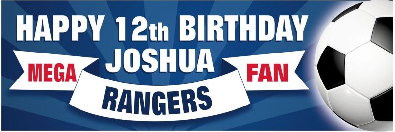 Rangers Birthday banner