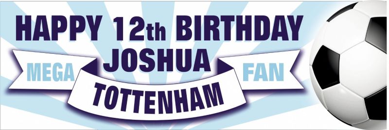 Tottenham Birthday banner