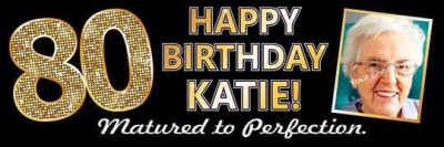 80th Birthday banner