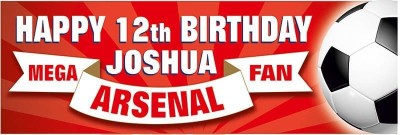 Arsenal Birthday banner