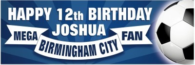 Birmingham City Birthday banner