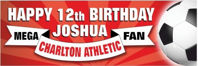 Charlton Athletic Birthday banner
