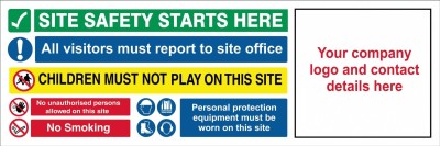 Contrator / Site Safety Banner