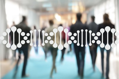 DNA glass safety sticker