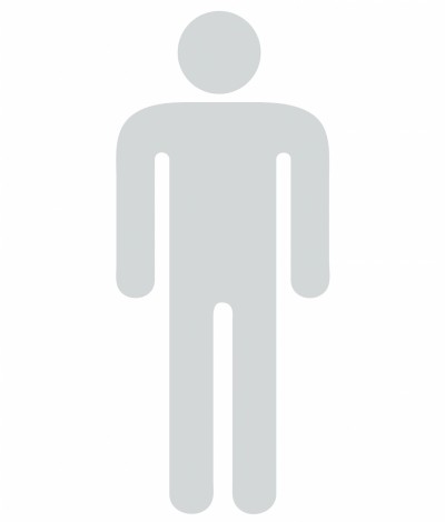 Gents toilet symbol glass safety sticker