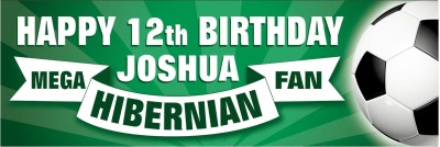 Hibernian Birthday banner