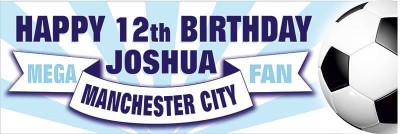 Manchester City Birthday banner