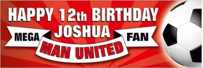 Manchester United Birthday banner