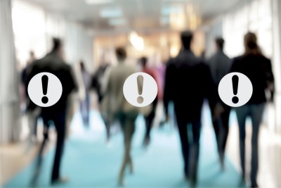 Mandatory symbol glass safety sticker