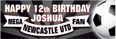 Newcastle United Birthday banner