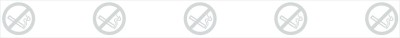 No Smoking symbol glass safety sticker