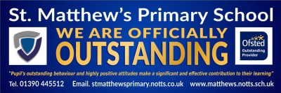 Ofsted Outstanding banner - Template 6