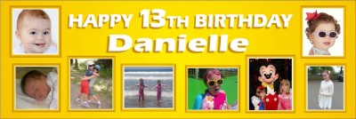 Photo Birthday banner