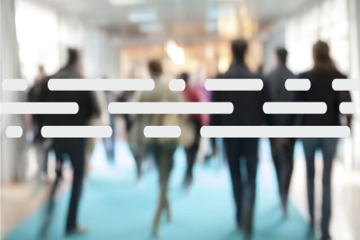 Random Horizontal Lines glass safety sticker