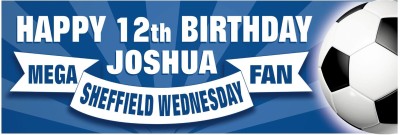Sheffield Wednesday Birthday banner