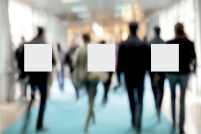 Squares glass safety sticker