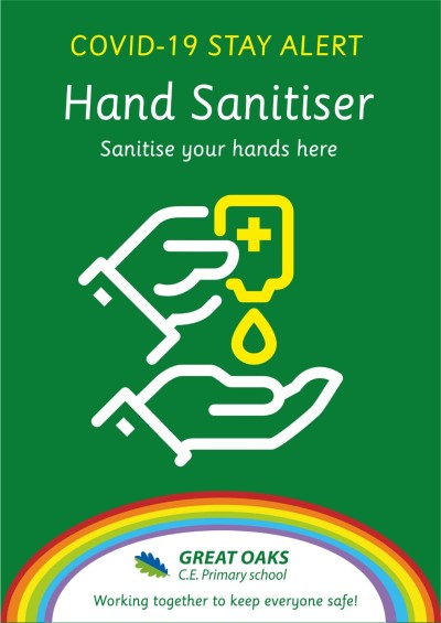 Stay Alert - Hand Sanitiser Sign