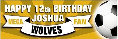 Wolves Birthday banner