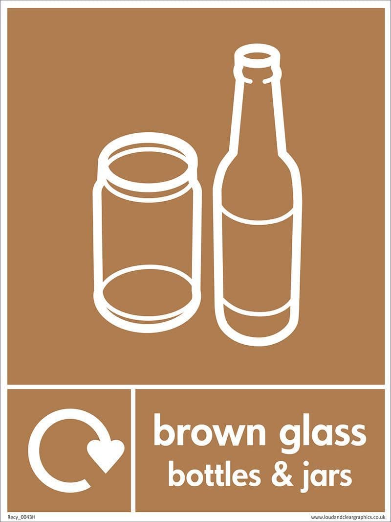 Brown glass bottles and jars