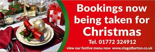 Christmas Bookings Banner