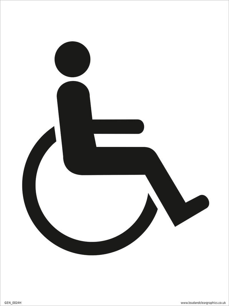 Disabled toilets sign
