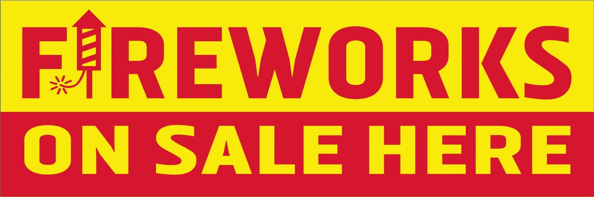 Fireworks On Sale Banner