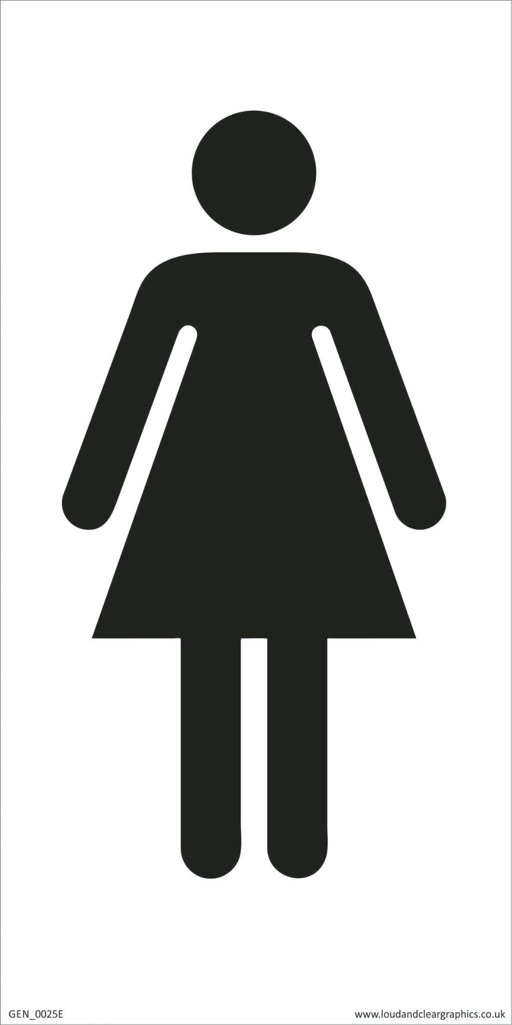 ladies toilets sign