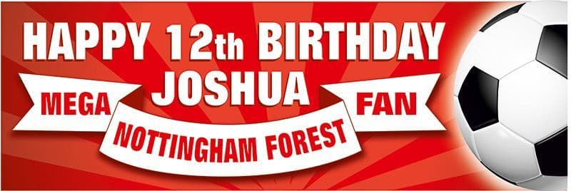 Nottingham Forest Birthday banner