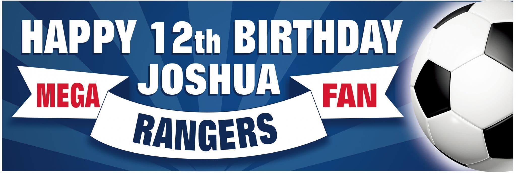Rangers Birthday banner