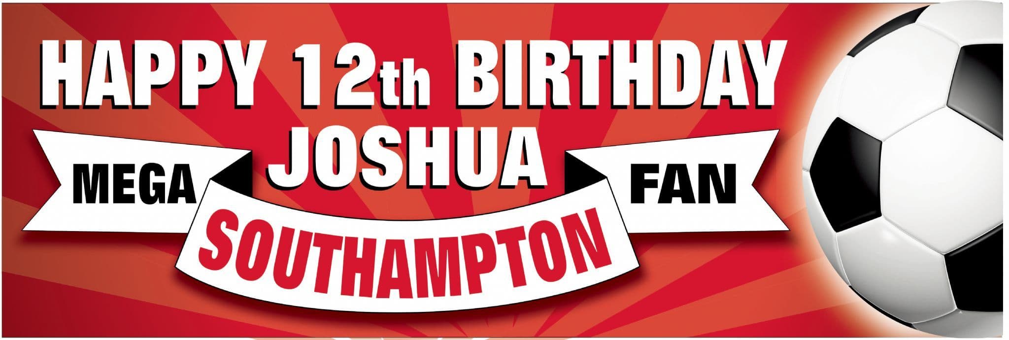 Southampton Birthday banner