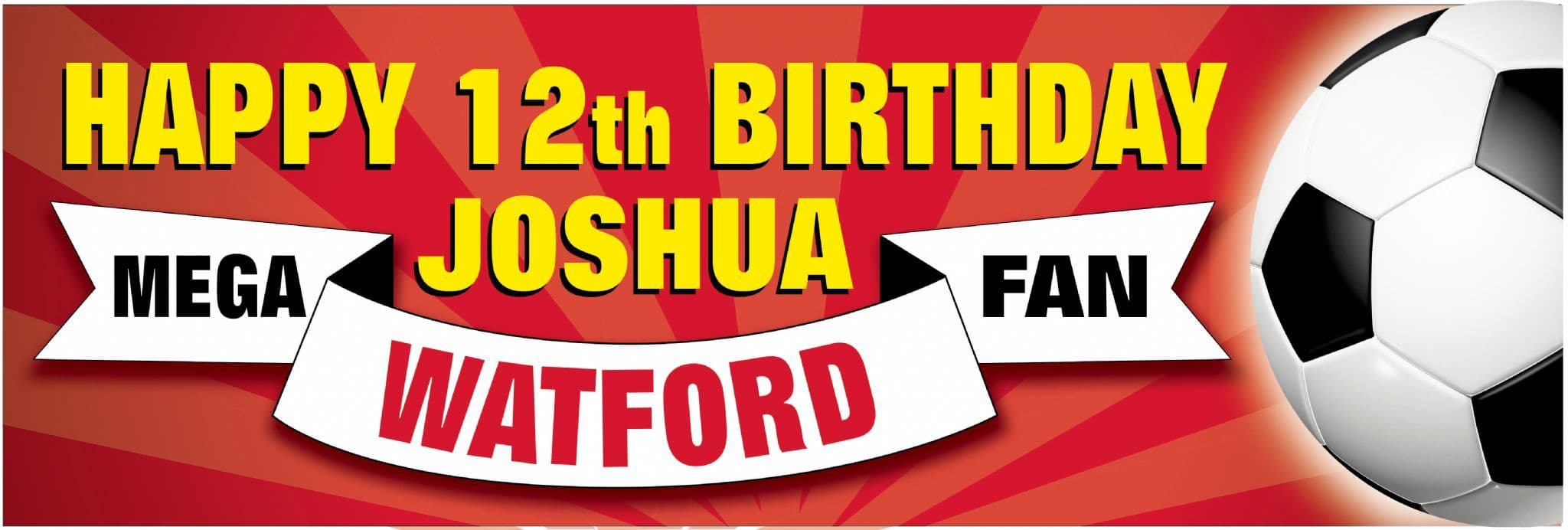 Watford Birthday banner