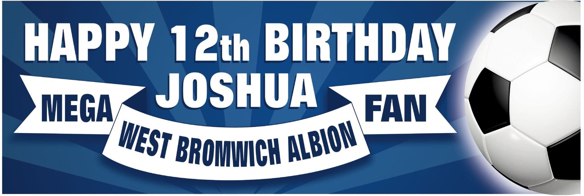 West Bromich Albion Birthday banner