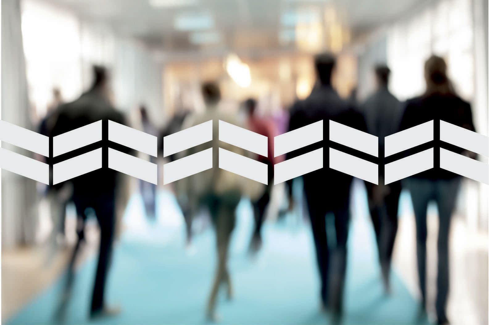 Zig Zags glass safety sticker